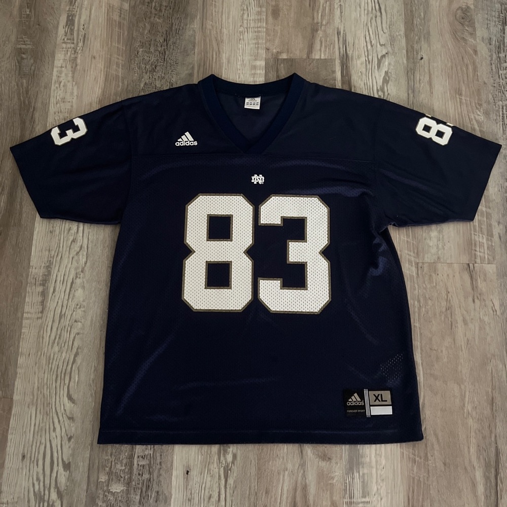 SIZE XL | YOUTH | Adidas NCAA Notre Dame #83 Fighting Irish Football Jersey